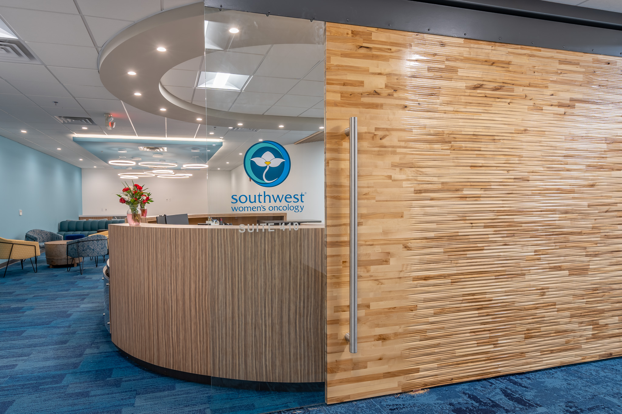 Optimum Infusion's front desk